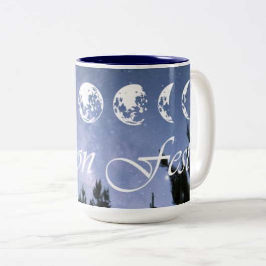 Moon Fest Coffee Mok! Tweekleurige Koffiemok (Voorkant rechts)