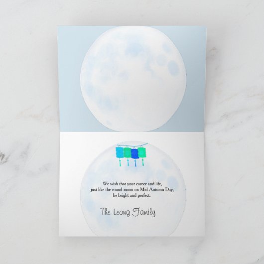 Moon Festival Chinese herfst Festival Greep Kaart (Binnen)