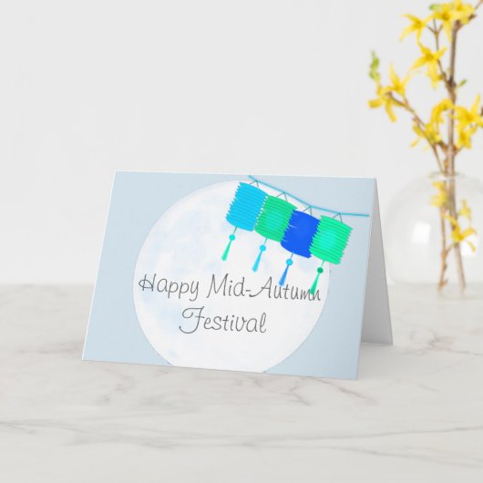 Moon Festival Chinese herfst Festival Greep Kaart (Gele Bloem)