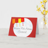 Moon Festival Chinese herfst Festival Greep Kaart (Gele Bloem)