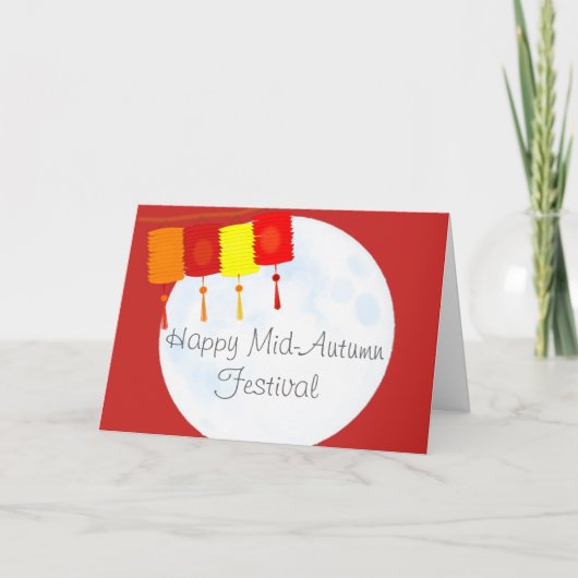 Moon Festival Chinese herfst Festival Greep Kaart (Voorkant)
