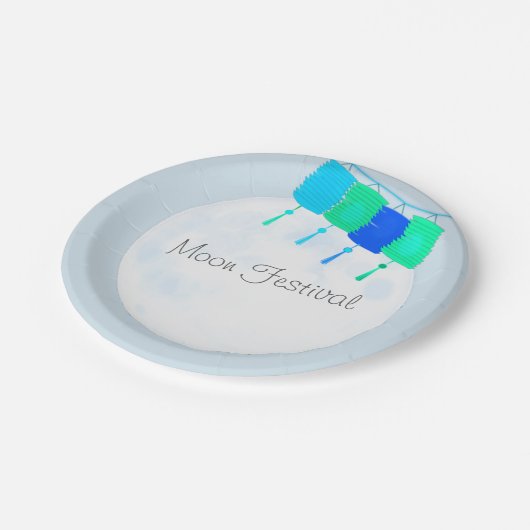 Moon Festival Chinese herfst Papieren Bordje (Gekanteld)