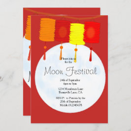 Moon Festival Chinese herfst uitnodiging