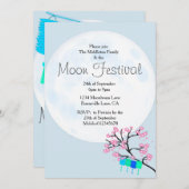 Moon Festival Chinese herfst uitnodiging (Voorkant / Achterkant)