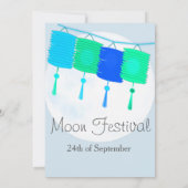 Moon Festival Chinese herfst uitnodiging (Achterkant)