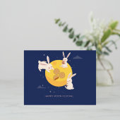 MOON FESTIVAL FOLIE FEESTDAGEN BRIEFKAART (Staand Voorkant)