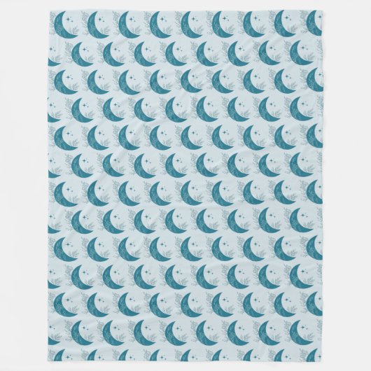 Moon Fleece Deken (Voorkant)