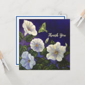 Moon Flower and Luna Moth Hartelijk dank Kaart (Voorkant / Achterkant in situ)