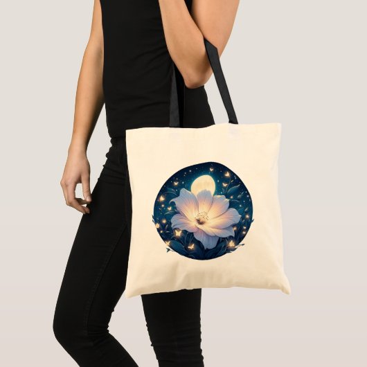 Moon Flower Design Tote Bag (Voorkant (product))