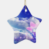 Moon Flower Keramisch Ornament (Rechts)