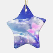 Moon Flower Keramisch Ornament (Links)