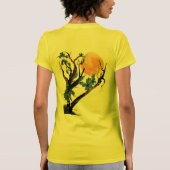 "Moon Flowers" Vrouwenpetite T T-shirt (Achterkant)