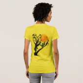 "Moon Flowers" Vrouwenpetite T T-shirt (Achterkant volledig)