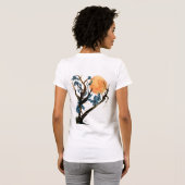 "Moon Flowers" Vrouwenpetite T T-shirt (Achterkant volledig)