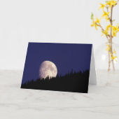 Moon & Forest | Glacier National Park Montana Kaart (Gele Bloem)