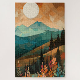 Moon Forest Mountain Legpuzzel
