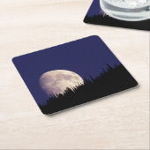 Moon & Forest | Nationaal park Glacier Montana Kartonnen Onderzetters (Schuin)