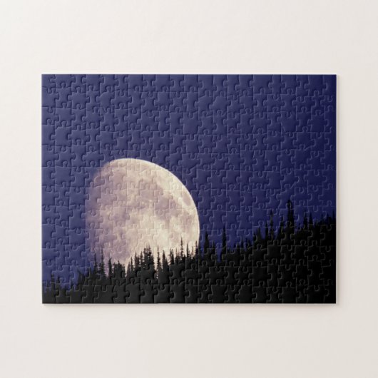Moon & Forest | Nationaal park Glacier Montana Legpuzzel (Horizontaal)