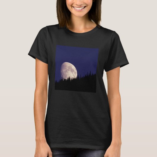 Moon & Forest | Nationaal park Glacier Montana T-shirt (Voorkant)