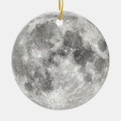 Moon-foto Keramisch Ornament (Voorkant)