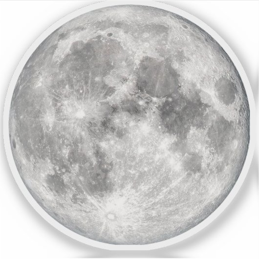 Moon Foto Sticker (Voorkant)