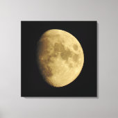 Moon-fotografie, Moon-fase, Sluiten, Afbeelding Canvas Afdruk (Voorkant)