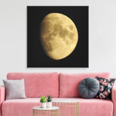 Moon-fotografie, Moon-fase, Sluiten, Afbeelding Canvas Afdruk (Insitu (Woonkamer))