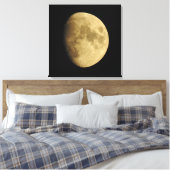 Moon-fotografie, Moon-fase, Sluiten, Afbeelding Canvas Afdruk (Insitu (Slaapkamer))