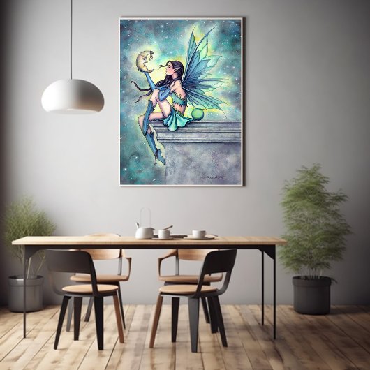 Moon Friend Fairy Art van Molly Harrison Poster