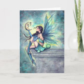 Moon Friend Fairy Fantasy Wenskaart Kaart (Voorkant)