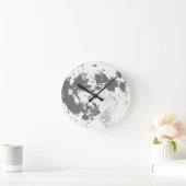 Moon Full Moon Bright Supermoon Ronde Klok (Huis)