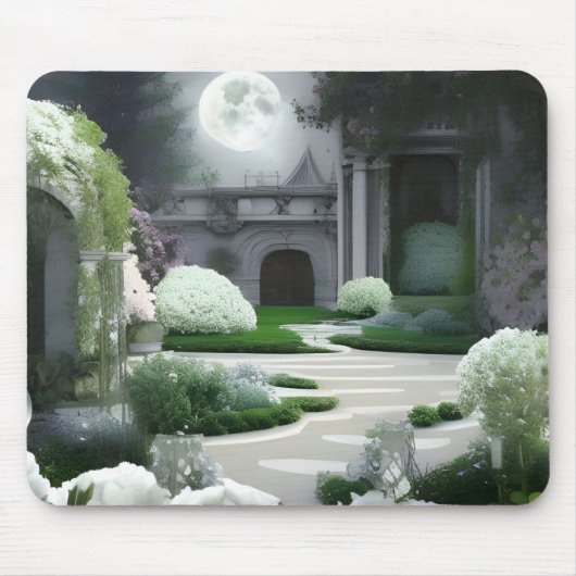 Moon Garden Mousepad Muismat (Voorkant)
