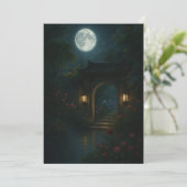 Moon Gate Garden - gefluisterde zegenende Kaart (Staand voorkant)