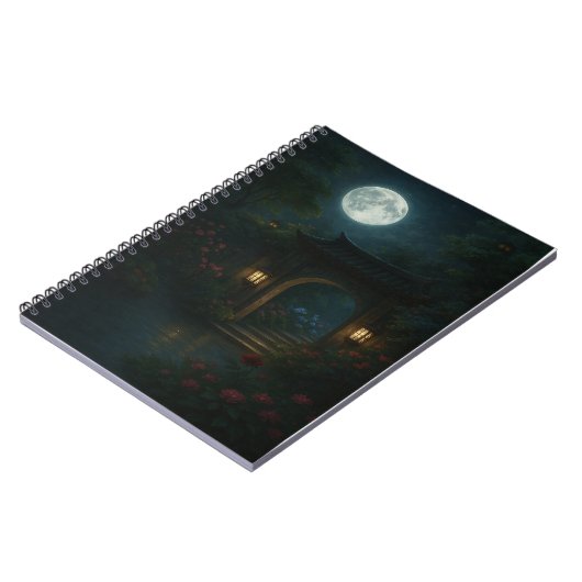 Moon Gate Garden - Mystiek Dagboek Notitieboek (Linkerzijde)