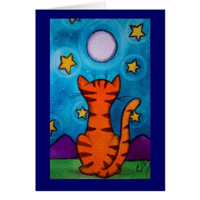 Moon Gazing Cat (Voorkant)