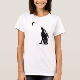 Moon Gazing Hare Dames Light T-shirt
