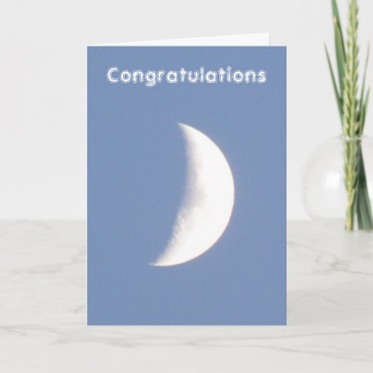 Moon  Gefeliciteerd Kaart (Voorkant)