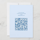 Moon Glow Boho Modern Schattige Aangepast QR-Baby Kaart (Achterkant)