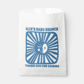 Moon Glow Boho Modern Schattige Baby shower CUSTOM Bedankzakje (Voorkant)