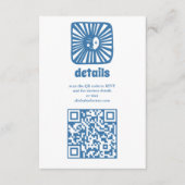 Moon Glow Boho Modern Schattige Baby shower op maa Informatiekaartje (Voorkant)