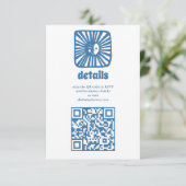 Moon Glow Boho Modern Schattige Baby shower op maa Informatiekaartje (Staand voorkant)