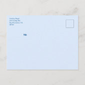 Moon Glow Boho Modern Schattige Baby shower op maa Uitnodiging Briefkaart (Achterkant)
