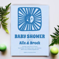 Moon Glow Boho Modern Schattige Baby shower op maa