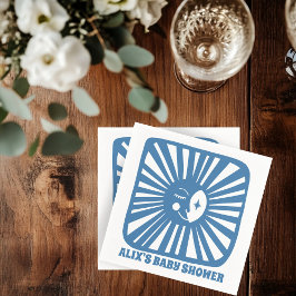 Moon Glow Boho Modern Schattige CUSTOM Baby shower Servet