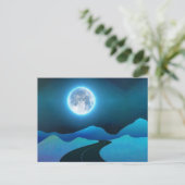 Moon glow briefkaart (Staand voorkant)