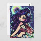 Moon Glow Fairy Fantasy Art Briefkaart Hannah Lynn (Voorkant / Achterkant)