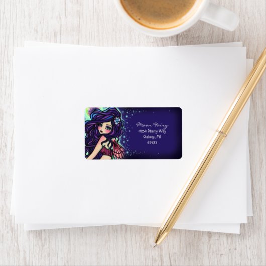 Moon Glow Fairy Fantasy Kunst Etiket (Insitu)