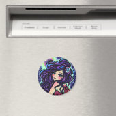 Moon Glow Fairy Fantasy Mermaid Magneet (Insitu (Vaatwasser))