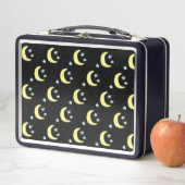 Moon Glow Metal Lunchbox (zwart en zacht geel) (In situ)