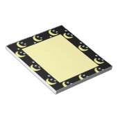 Moon Glow Notitieblok (zwart en zacht geel) (Schuin)